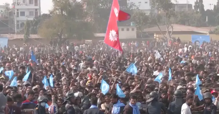 নেপালে জনসমাবেশ